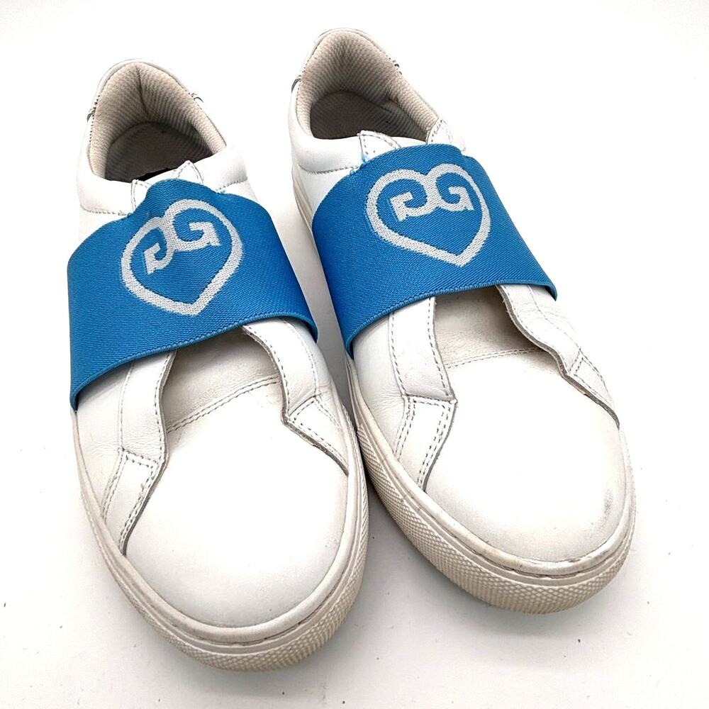 G/FORE White and Blue Athletic Shoes